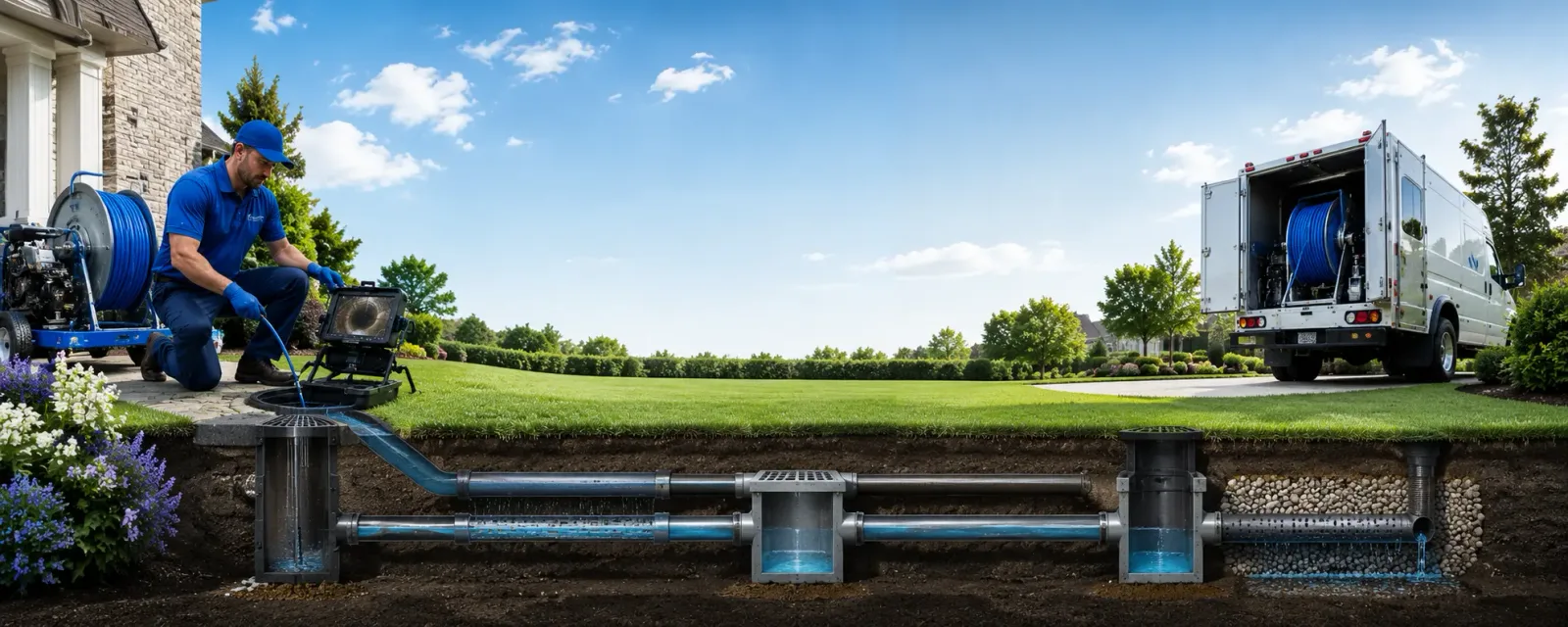 Outdoor drain cleaning information for Spangler, PA